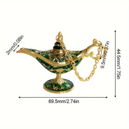 AladdinWish Lamp – Vintage Éclairage à Huile en Métal