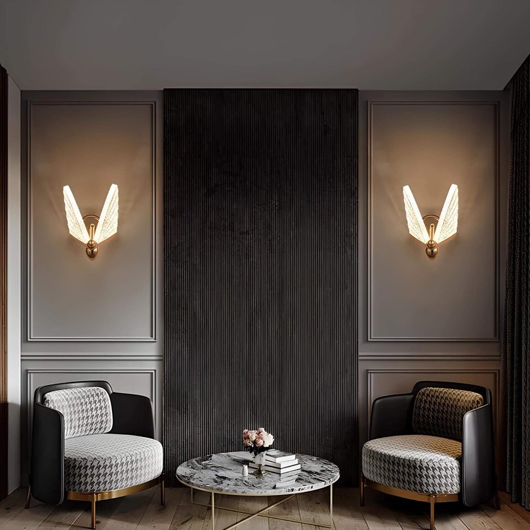 Floroux - Applique LED élégante au design de papillon