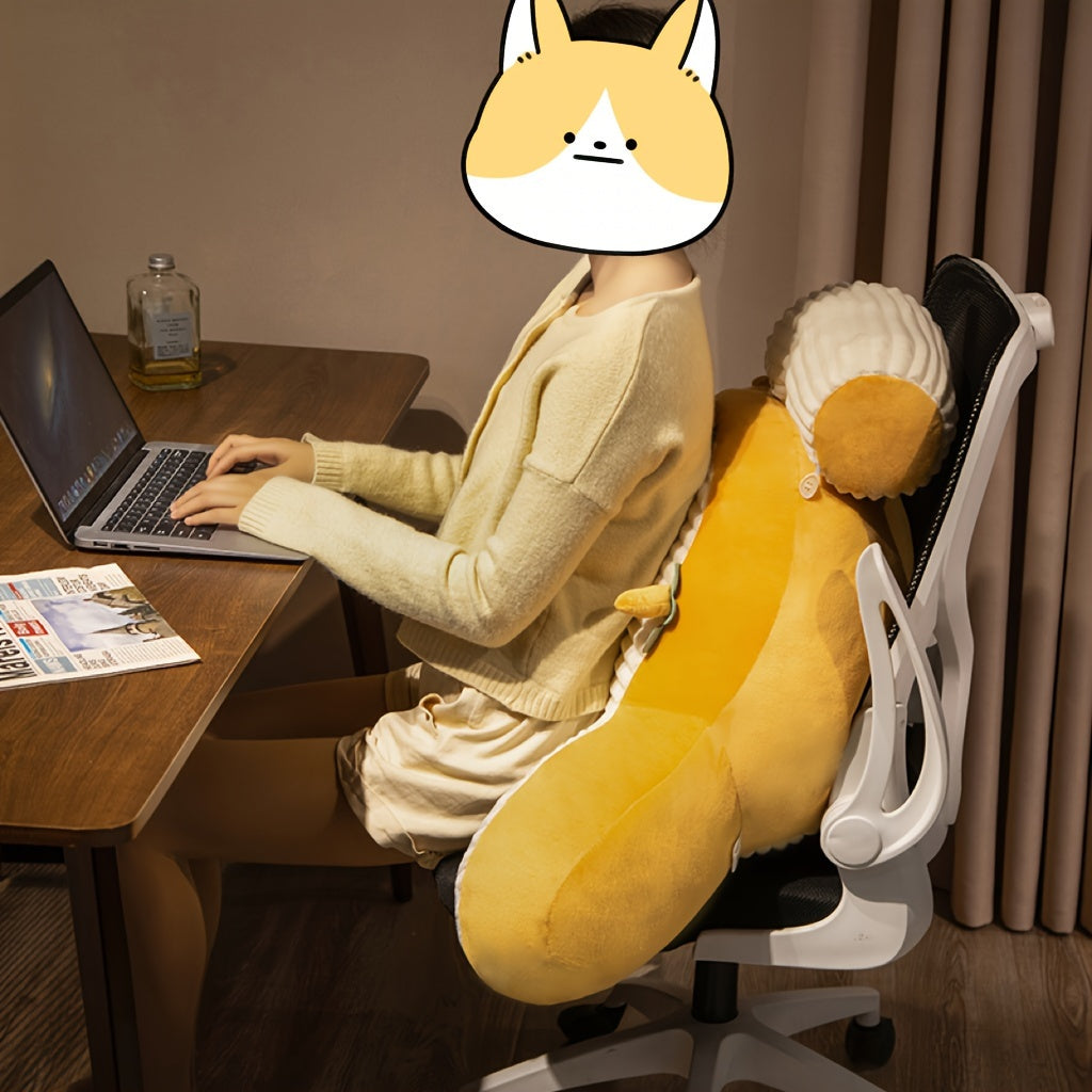 Coussin de bord de lit en peluche avec soutien lombaire - Soutien lombaire doux pour lit et canapé, quatre saisons