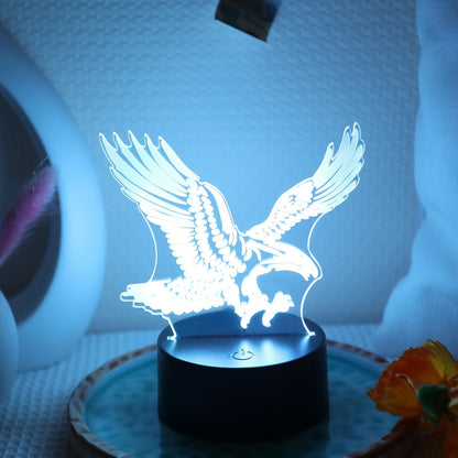 EagleLight – Lampe de nuit LED 3D avec couleurs et tactile