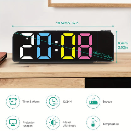 TimeView – Réveil Numérique Moderne avec Projection