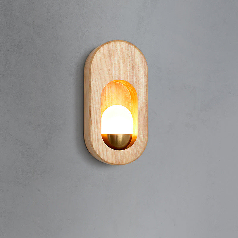 Floroux - Applique LED moderne en bois massif