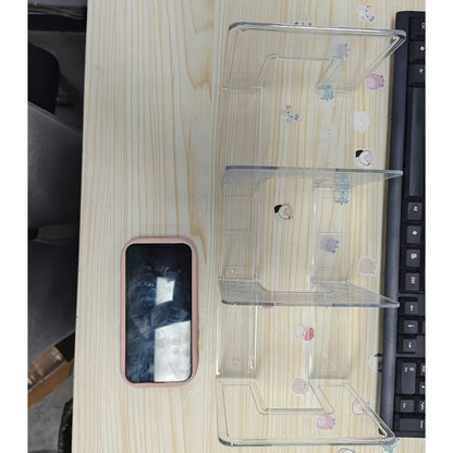 Kast Wallet Organizer – Râtelier de stockage transparent en plastique ABS à 3 compartiments pour sacs