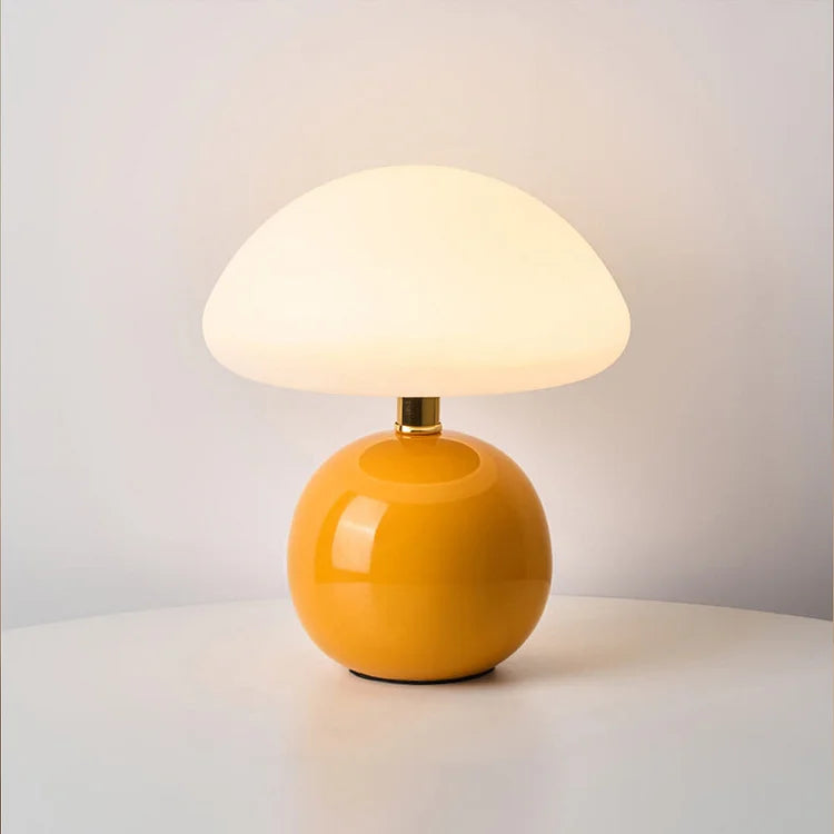 Floroux - Élégante lampe champignon française pour une lueur artistique et chaleureuse