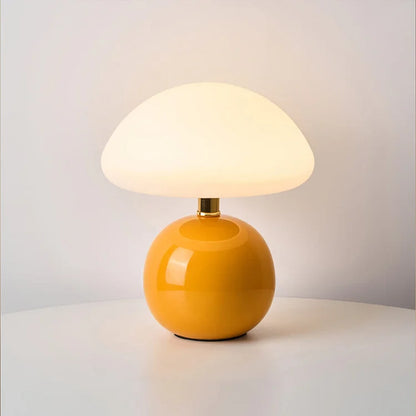 Floroux - Élégante lampe champignon française pour une lueur artistique et chaleureuse