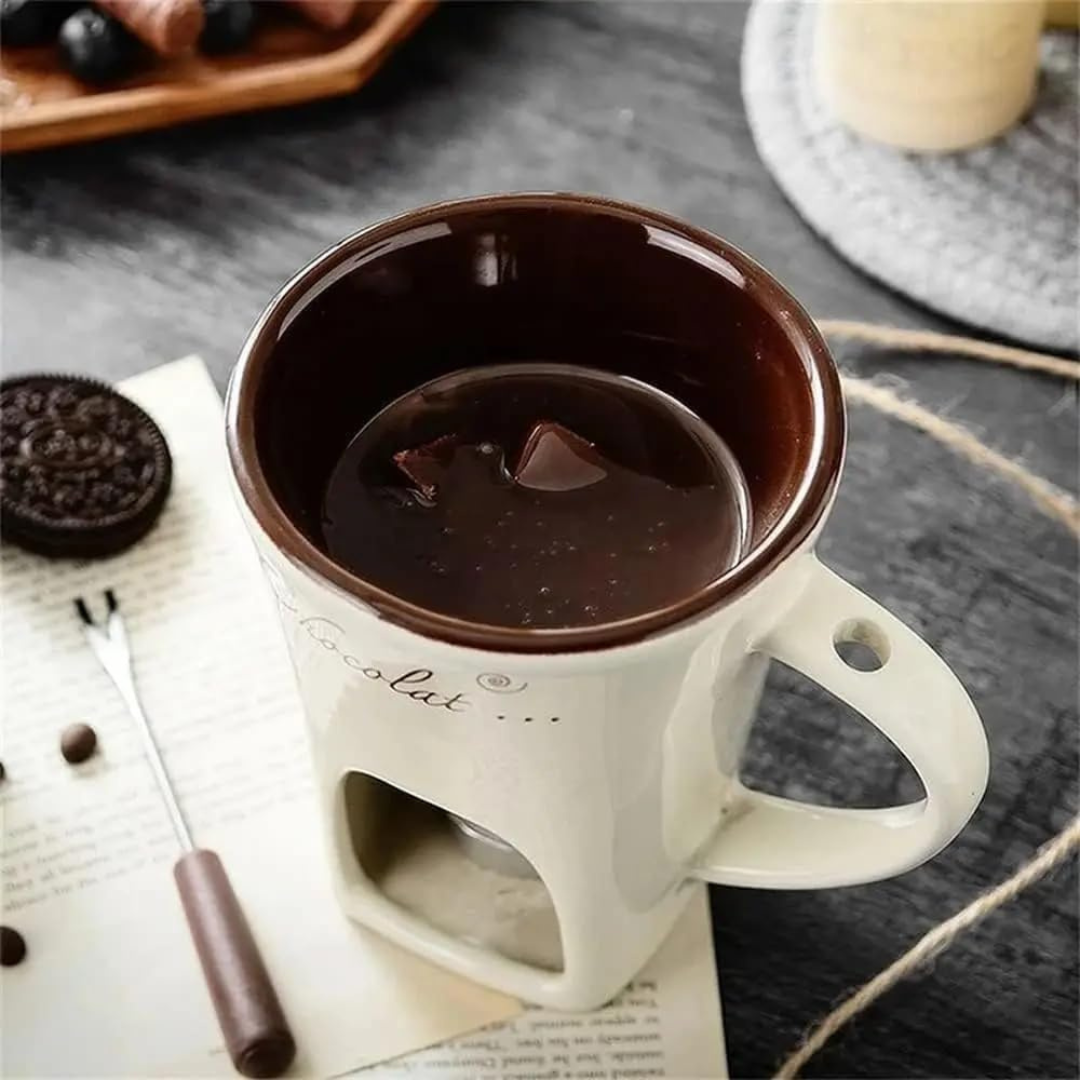 ChocoFondue - Bol élégant pour chocolat et fromage fondants