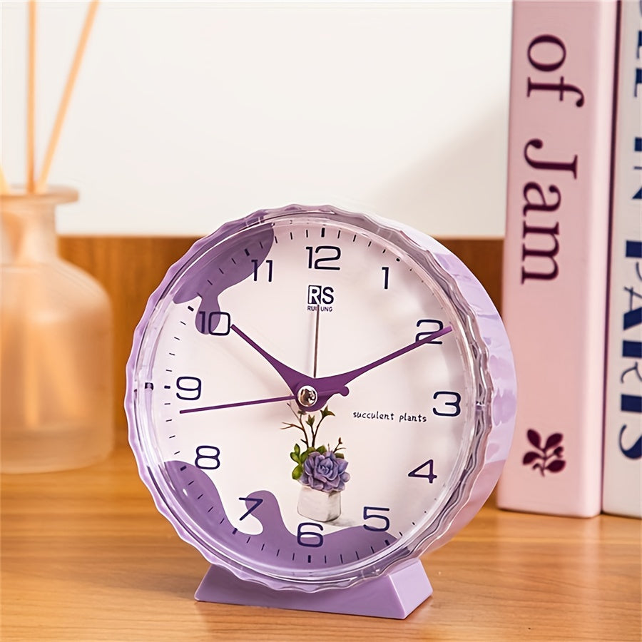 FloraTime Horloge - Élégant Réveil de Fleurs avec Alarme
