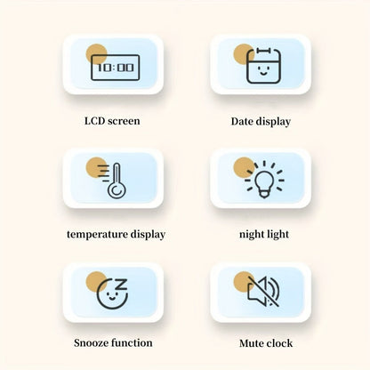 Floroux | Réveil numérique LCD slim