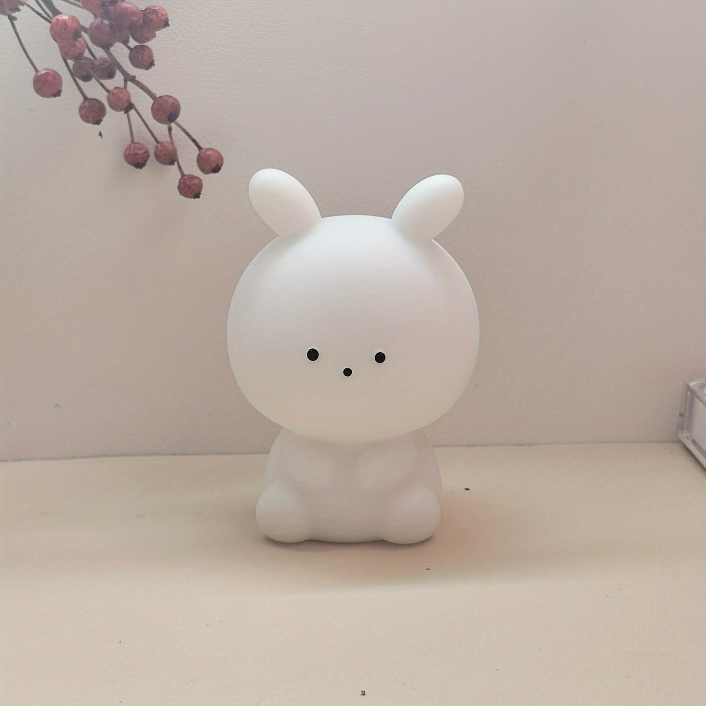 BunnyGlow – Grande Lampe de Table LED avec Batterie & Style Animé