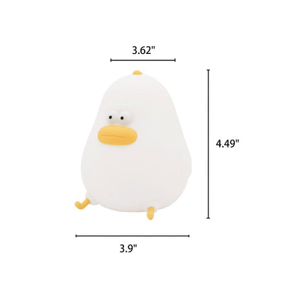 Floroux LED Night Lamp | Cartoon Silicone Chick Design | USB Table Lamp | Light for Children's Room