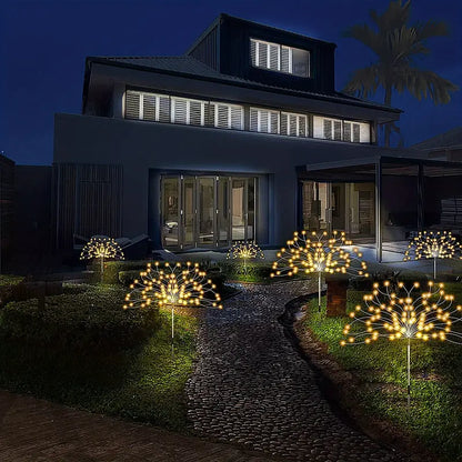 Floroux | Éclairage de jardin de feu d'artifice élégant et moderne