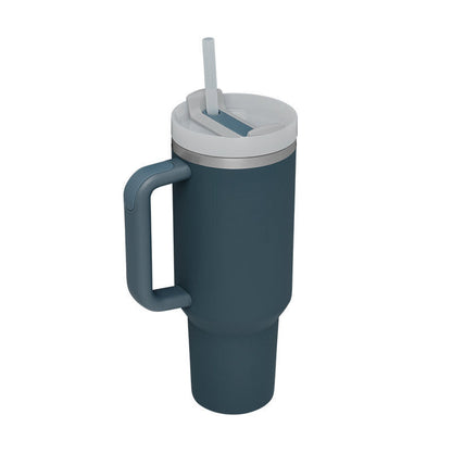 Tasse isolante avec anse et paille | 1200 ML