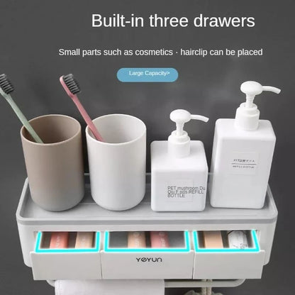 Organisateur de salle de bain avec 3 tiroirs