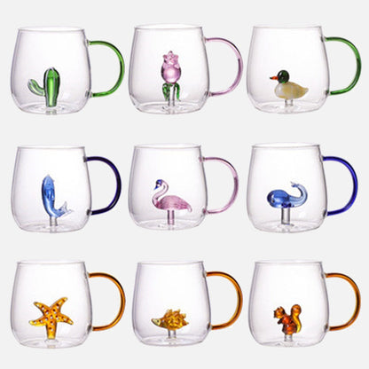 Farmland gobelet en verre 3D avec motif animal