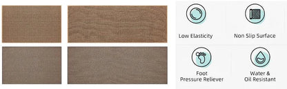Faux tissé lavable antidérapant coureur de cuisine │ Faux tapis de sisal