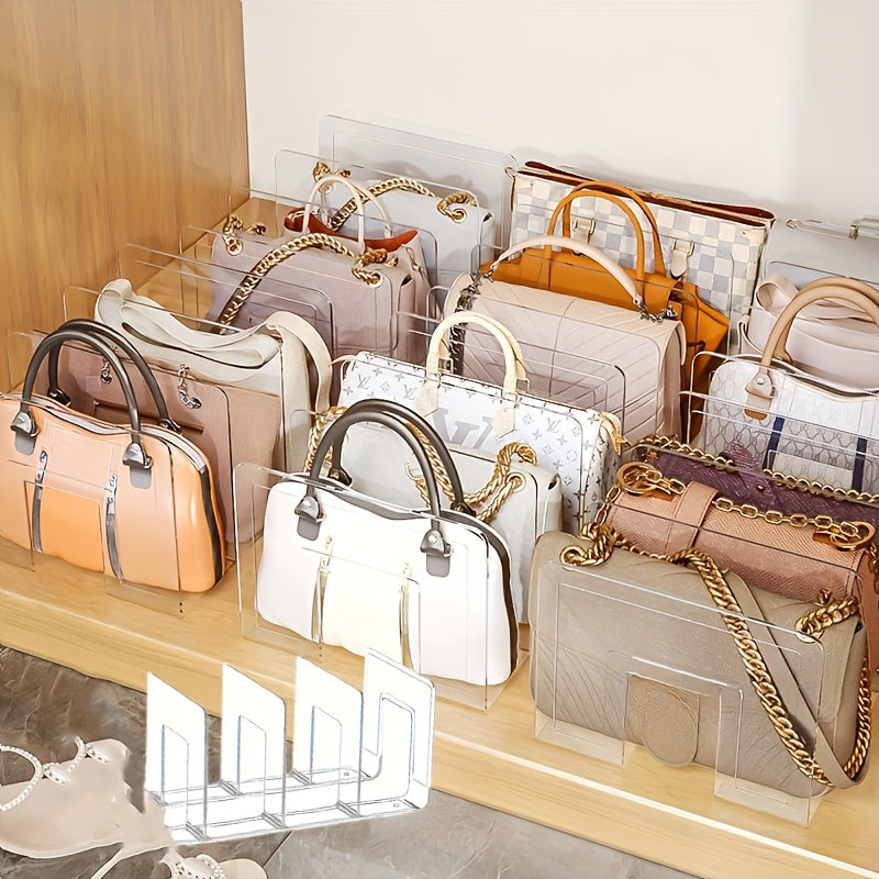 Kast Wallet Organizer – Râtelier de stockage transparent en plastique ABS à 3 compartiments pour sacs