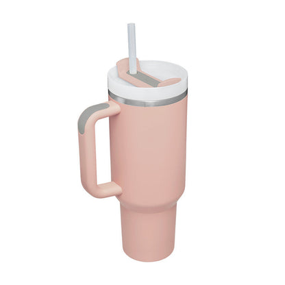 Tasse isolante avec anse et paille | 1200 ML
