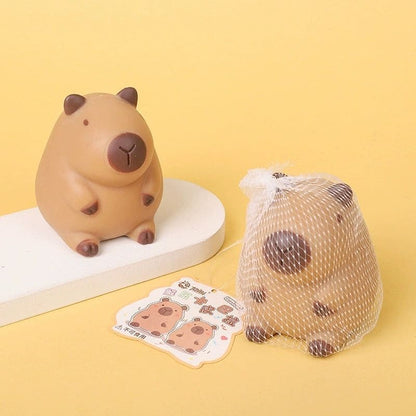 Doll de Capybara Doux Jouet Anti-stress à Rebond Lent Jouet en Plastique Souple