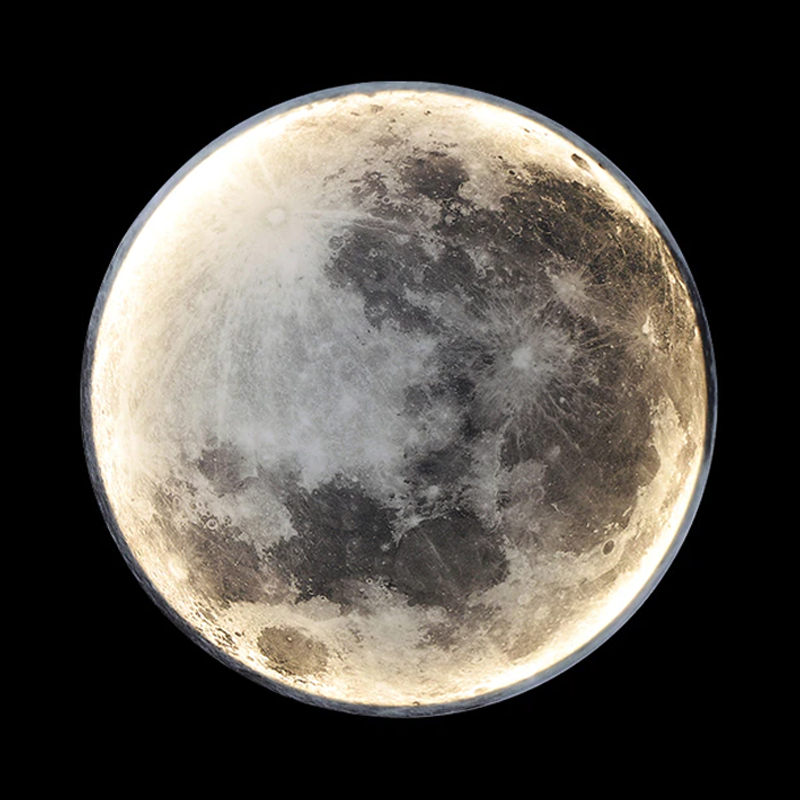 Floroux Lampe de Lune LED | Lumière d'ambiance magique | Lampe de nuit 3D Lune | Décoration pour la maison et la chambre