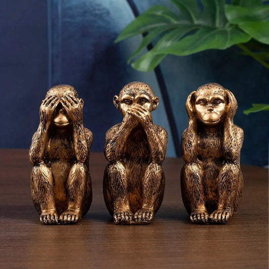 BlissCraft™ | Figurine de singe classique et vintage décor