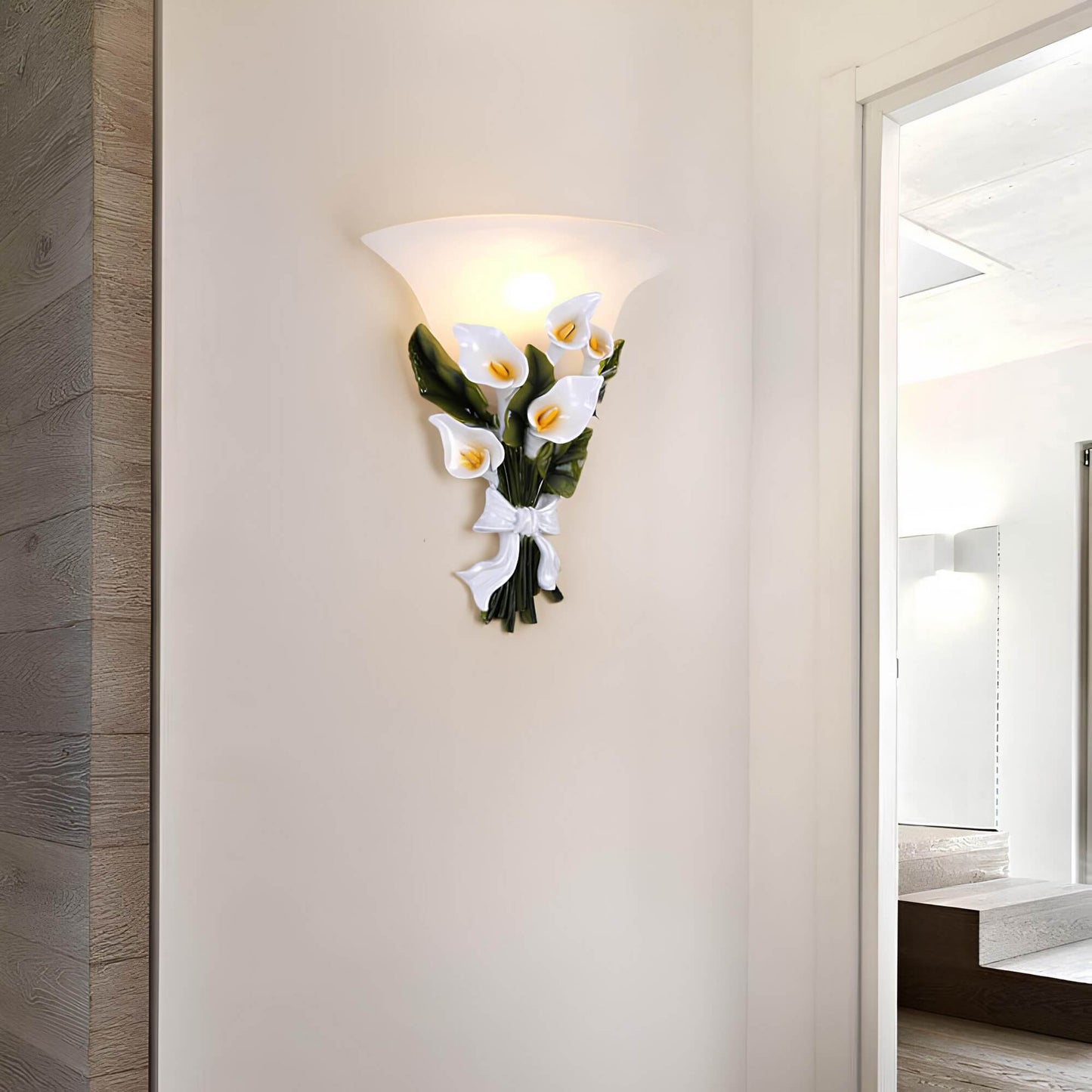 Floroux - Applique LED élégante au design floral pour une atmosphère accueillante