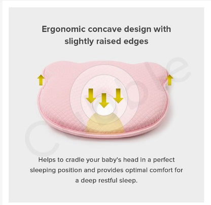 ErgoNest - Coussin pour bébé en mousse à mémoire orthopédique