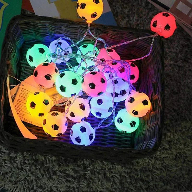 Guirlande lumineuse de nuit LED avec design de football