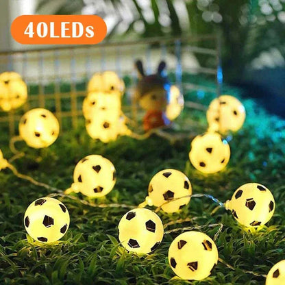 Guirlande lumineuse de nuit LED avec design de football