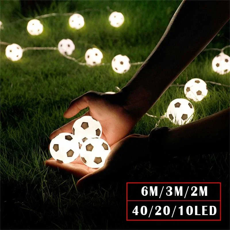 Guirlande lumineuse de nuit LED avec design de football