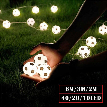 Guirlande lumineuse de nuit LED avec design de football