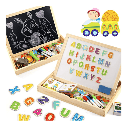 CreativeChalk Board - Tableau magnétique double face pour enfants
