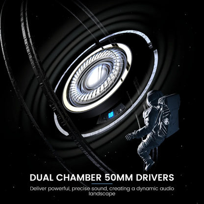 EKSA E5000 Casque de jeu filaire supra-aural - TWS Réduction de bruit HiFi Stéréo Dynamique