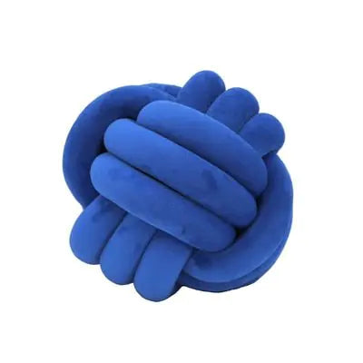 Coussin de lancer en balles nouées décoratives PlushKnot