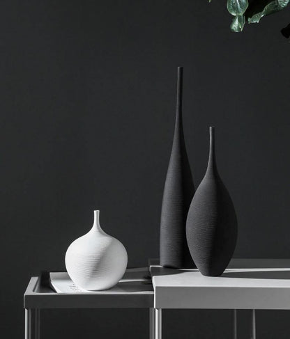 Fine vase set Floroux | Fine ceramic vases | Minimalist design | Elegant interior decor