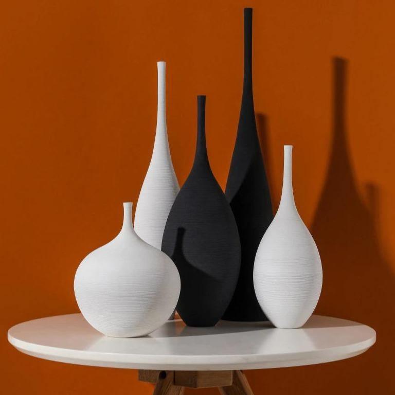 Fine vase set Floroux | Fine ceramic vases | Minimalist design | Elegant interior decor