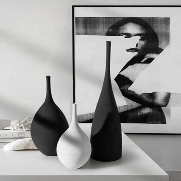 Fine vase set Floroux | Fine ceramic vases | Minimalist design | Elegant interior decor