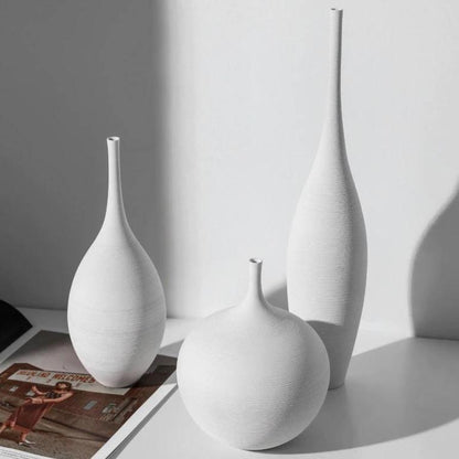 Fine vase set Floroux | Fine ceramic vases | Minimalist design | Elegant interior decor
