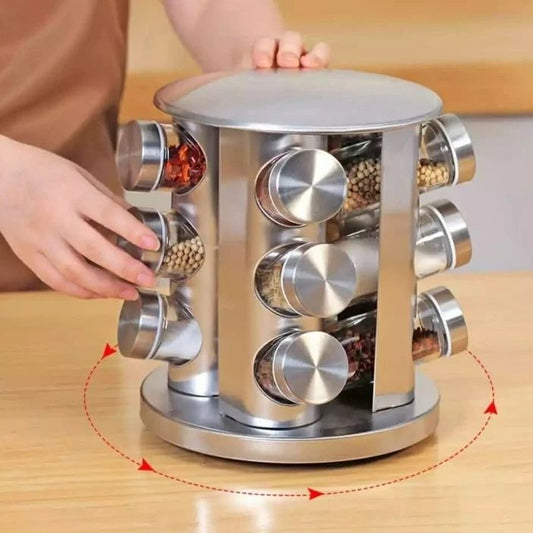 12pc Pot à épices et support