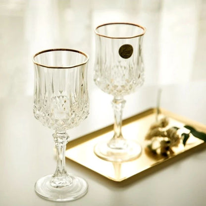 6Pc Verres à Vin en Cristal