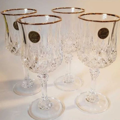 6Pc Verres à Vin en Cristal