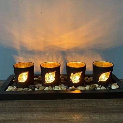 Accessoires de décoration intérieure Porte-bougie créatif