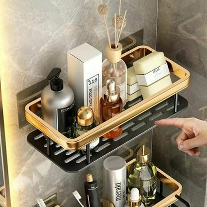 Étagère de rangement pour douche en métal