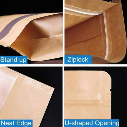 Poche en papier Kraft isolée 50Pc