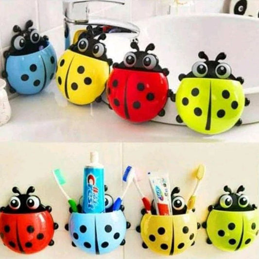Porte-brosse à dents coccinelle