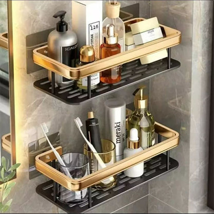Organisateur de salle de bain métallique