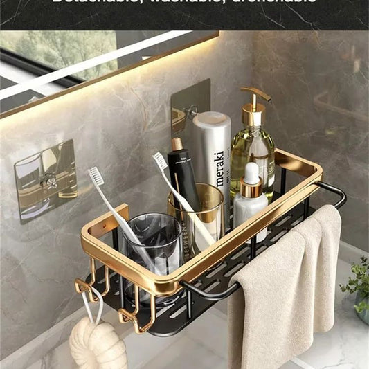 Organisateur de salle de bain métallique