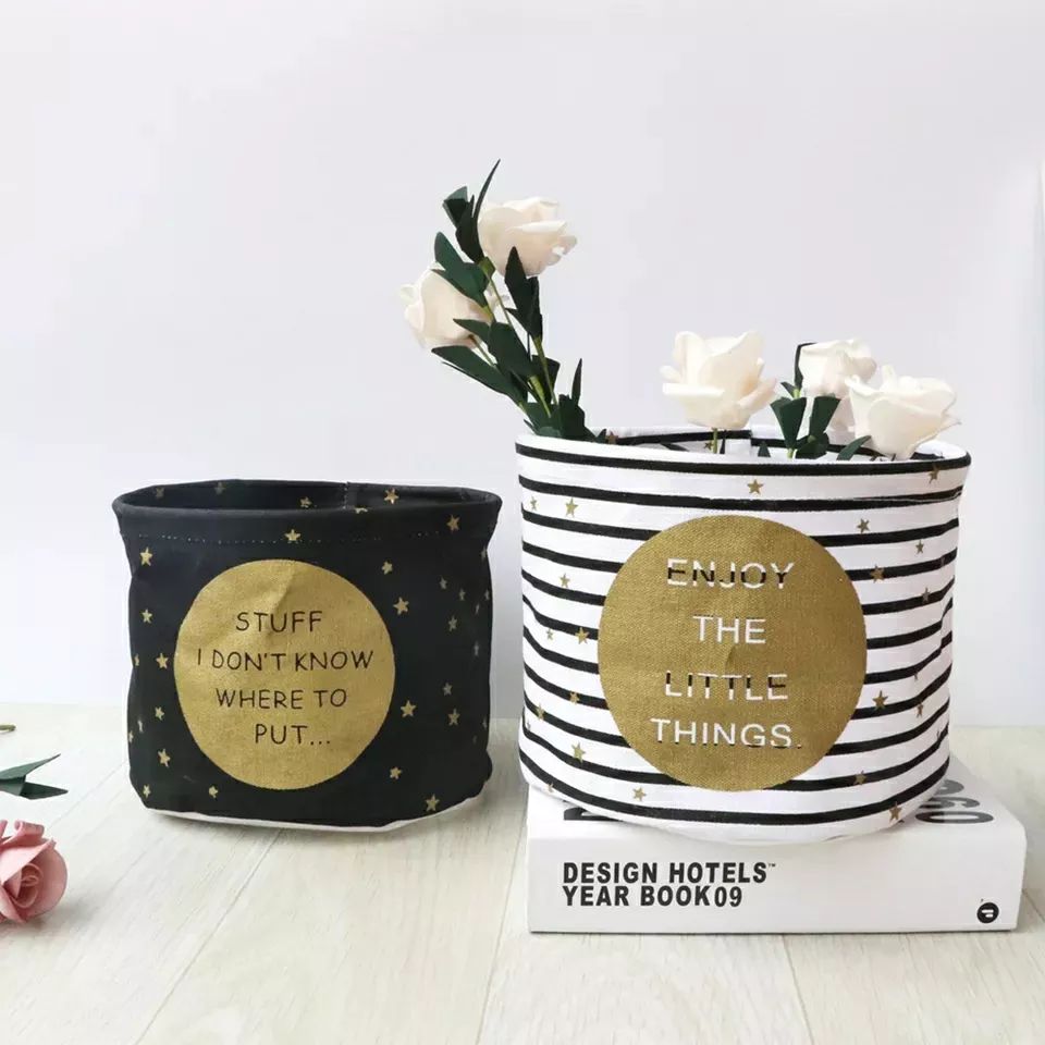 Panier de produits en coton et en lin