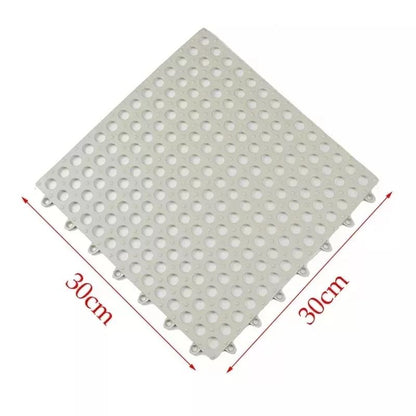 Tapis de douche baignoire avec trou de drainage étanche antidérapant découpable
