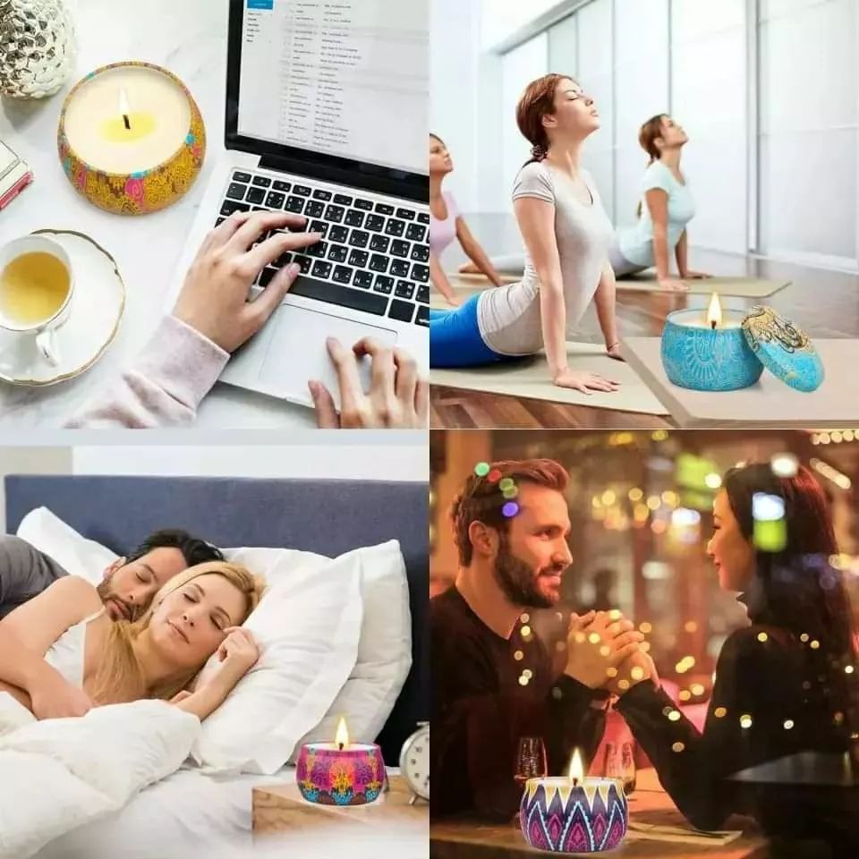 Bougies parfumées 4Pc