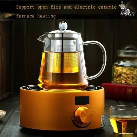 Théière en borosilicate avec infuseur